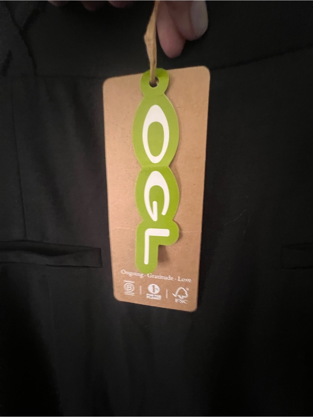 OGL Drapey Bamboo Ponte Mid Rise Wide Leg Trouser with Pockets Black NWT X Small - Picture 16 of 16